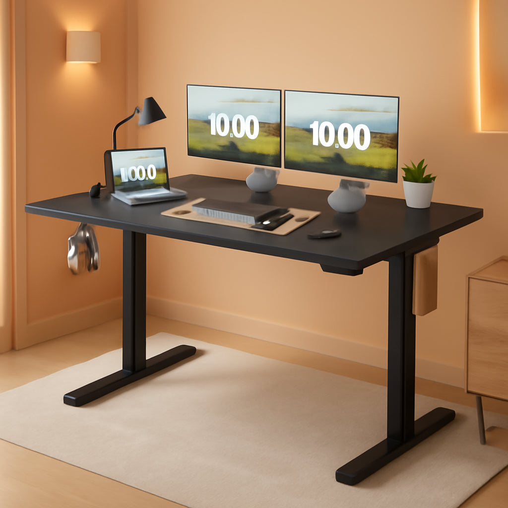 Electric Adjustable Height Standing Desk 55 By 24 Inches