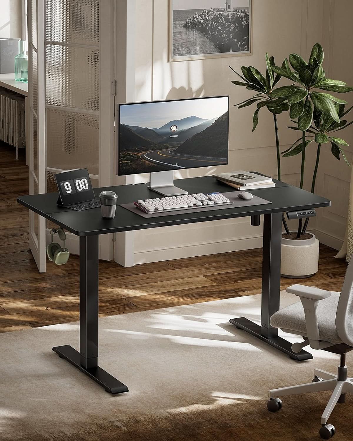 Electric Adjustable Standing Desk 48x24 With Memory Presets