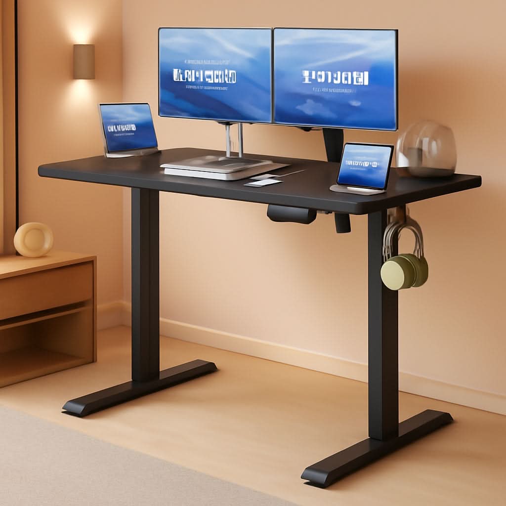 Electric Adjustable Standing Desk 48x24 With Memory Presets