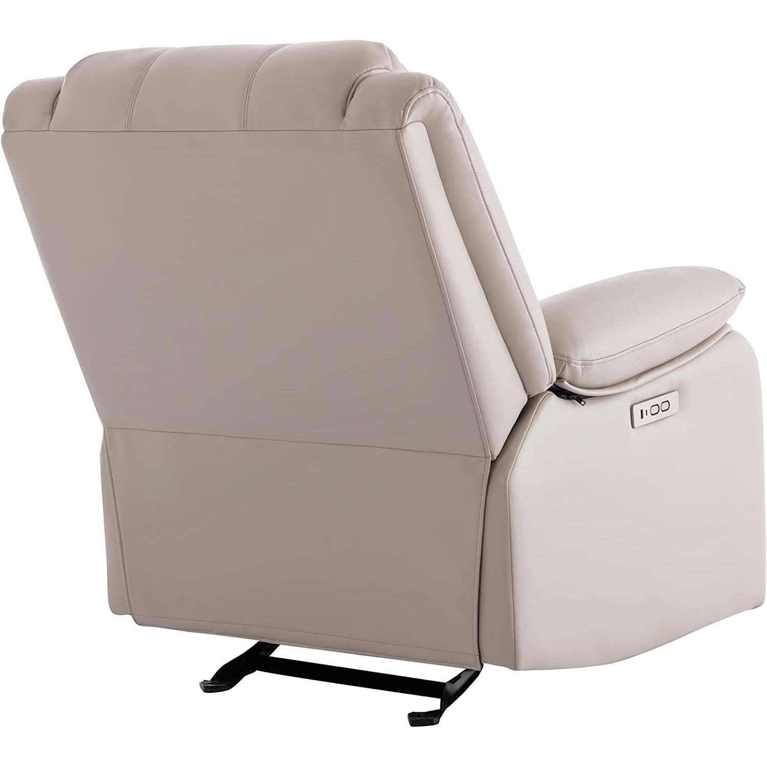 Electric Glider Recliner Chair With Power Recline Cream