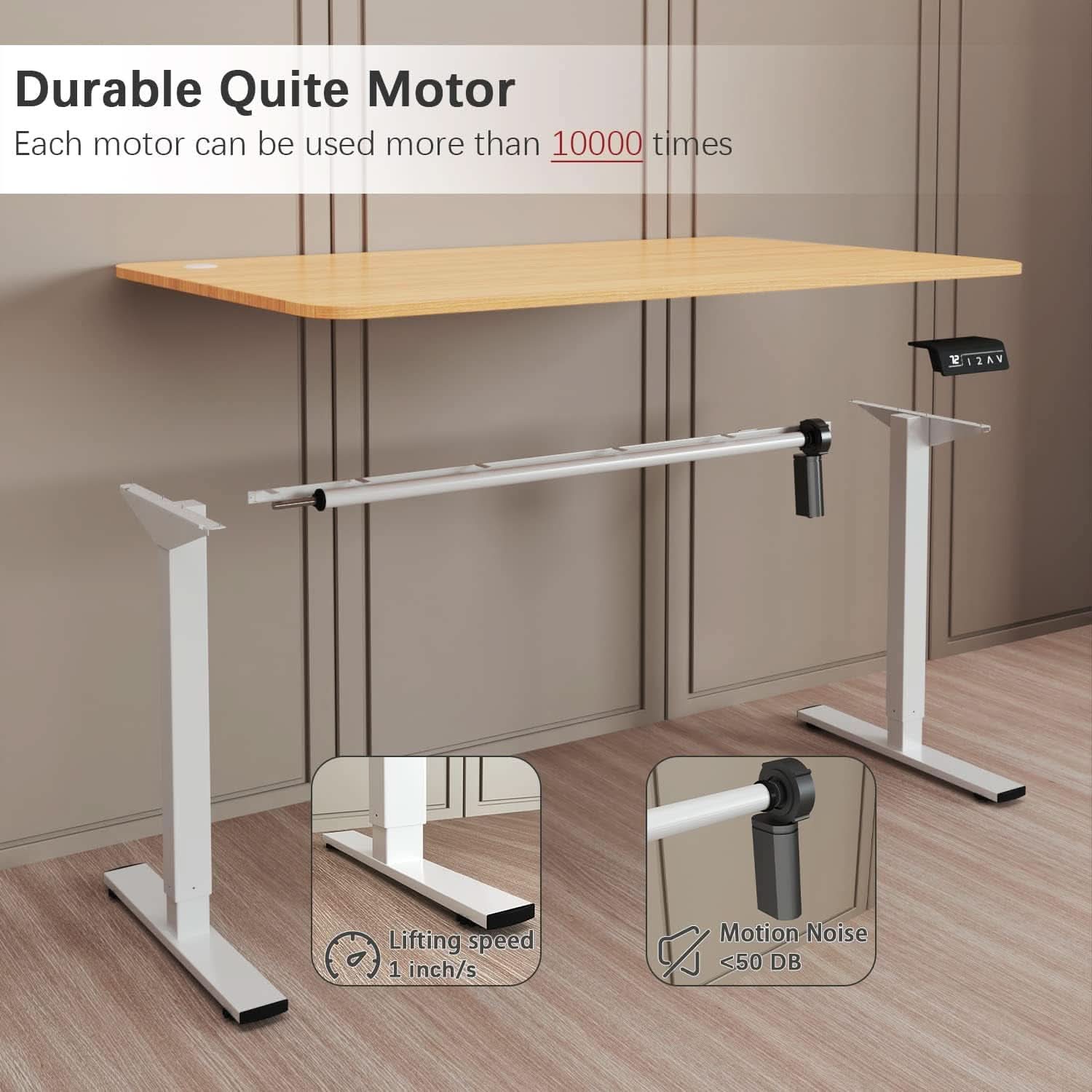 Electric Height Adjustable Desk 55 X 24 Memory Preset