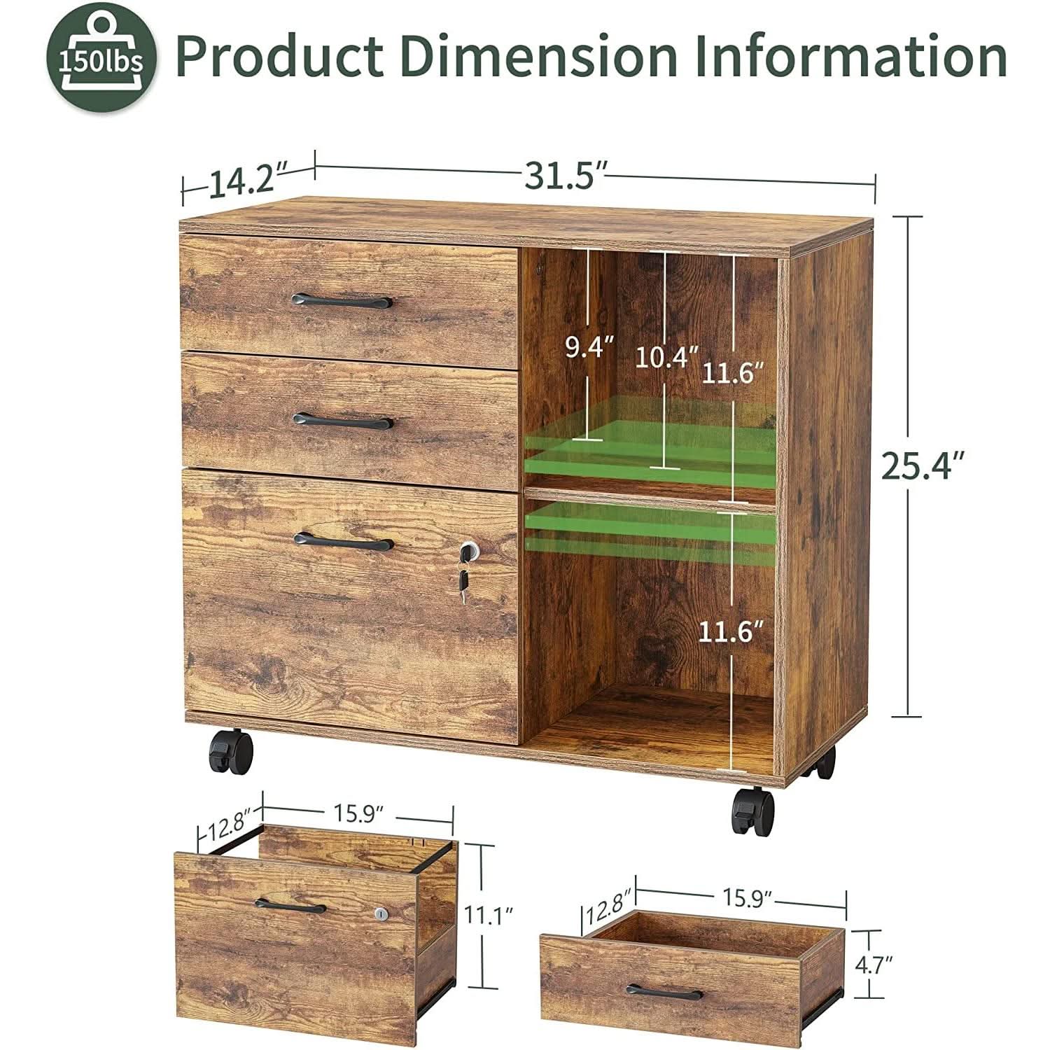 Electric Height Adjustable L Shaped Desk With File Cabinet