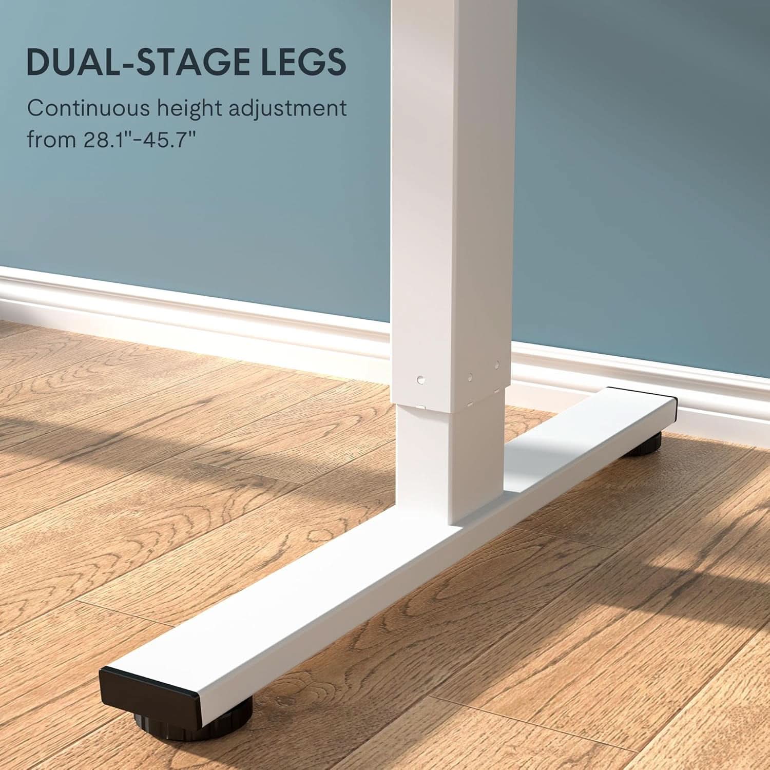 Electric Height Adjustable Standing Desk 48X24 Inches