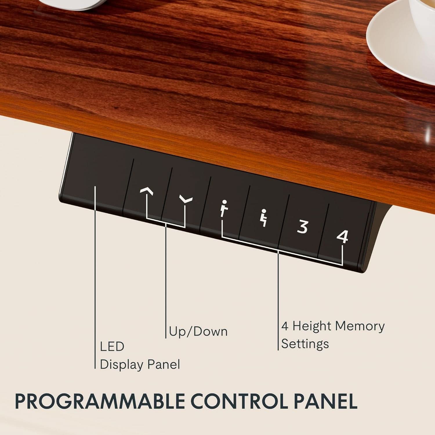 Electric Height Adjustable Standing Desk 48x24 Home Office