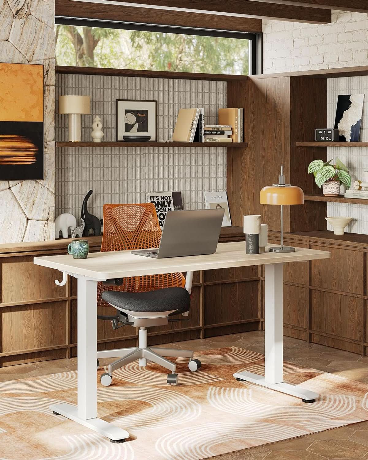 Electric Height Adjustable Standing Desk for Home Office