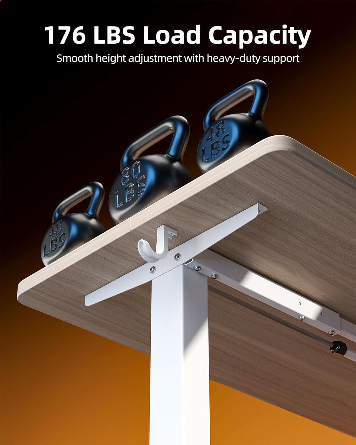 Electric Height Adjustable Standing Desk for Home Office