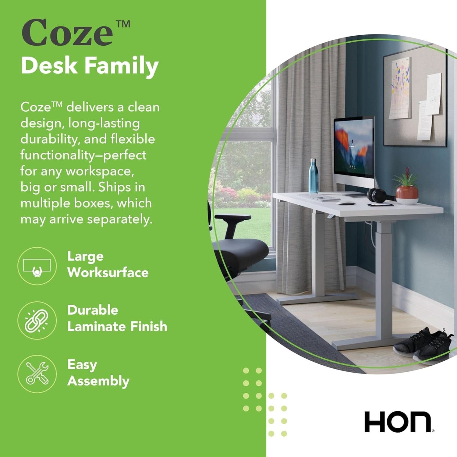 Electric Height Adjustable Standing Desk with Modern Design