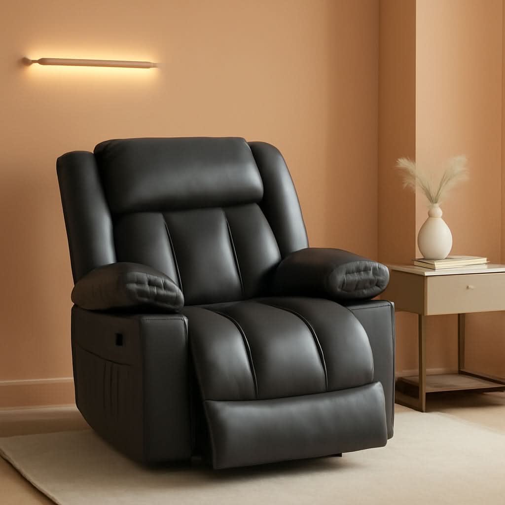 Electric Lift Recliner Chair For Seniors Grey Single Motor