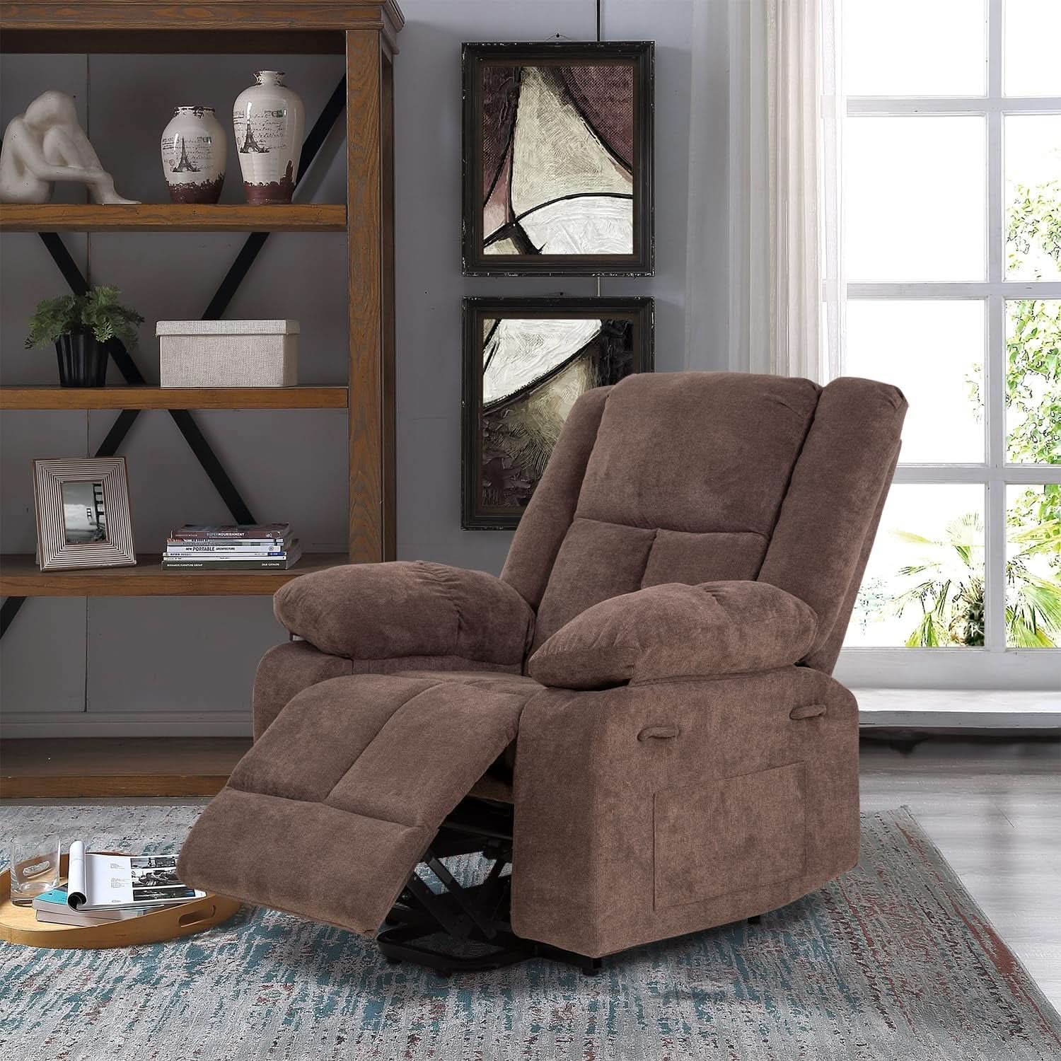 Electric Power Lift Recliner Chair With Massage And Heat