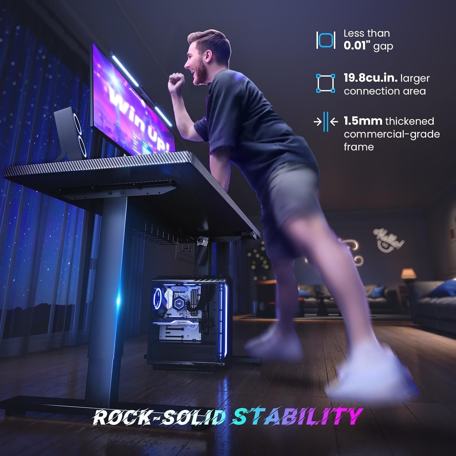 Electric Standing Desk 48 X 24 Inch With 3 Memory Presets