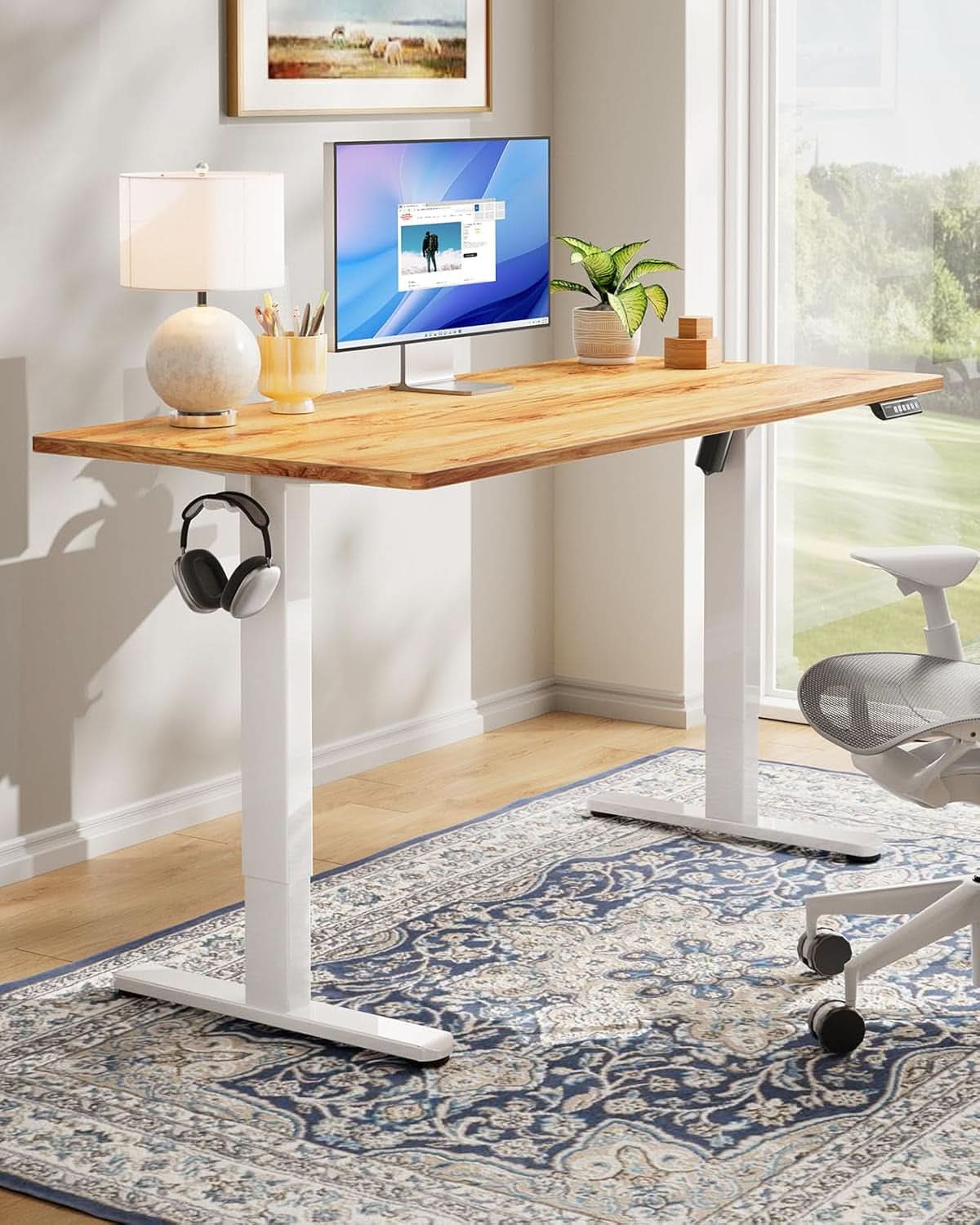 Electric Standing Desk 48X24 Inch Adjustable Height Memory
