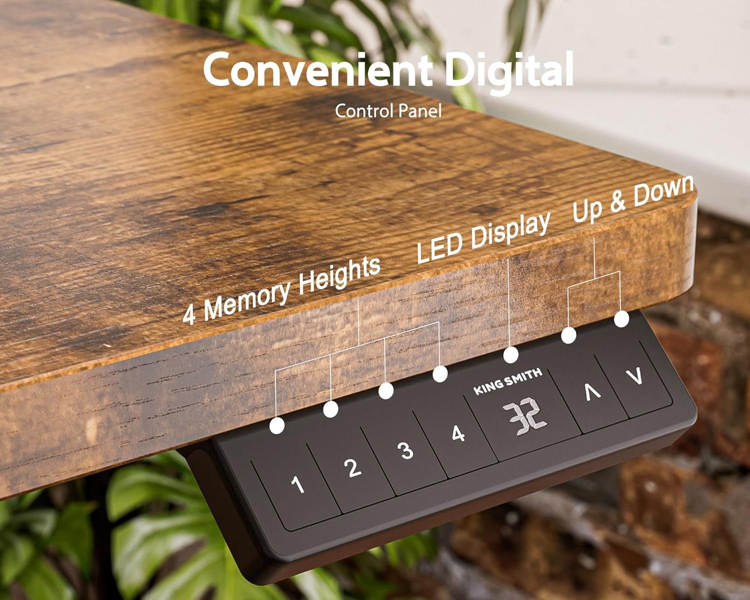Electric Standing Desk 48x24 Inch Ergonomic Adjustable