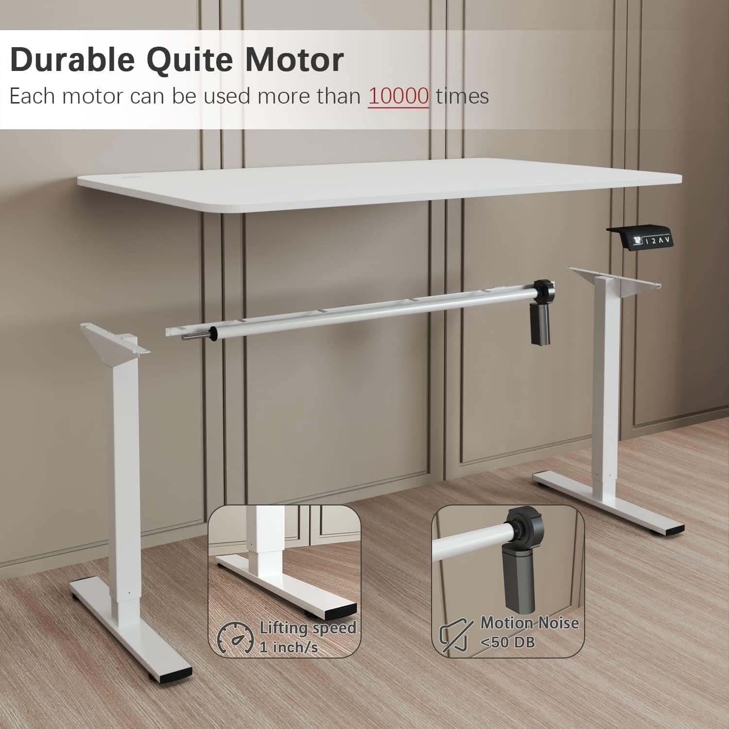 Electric Standing Desk 55x24 Inches Memory Presets
