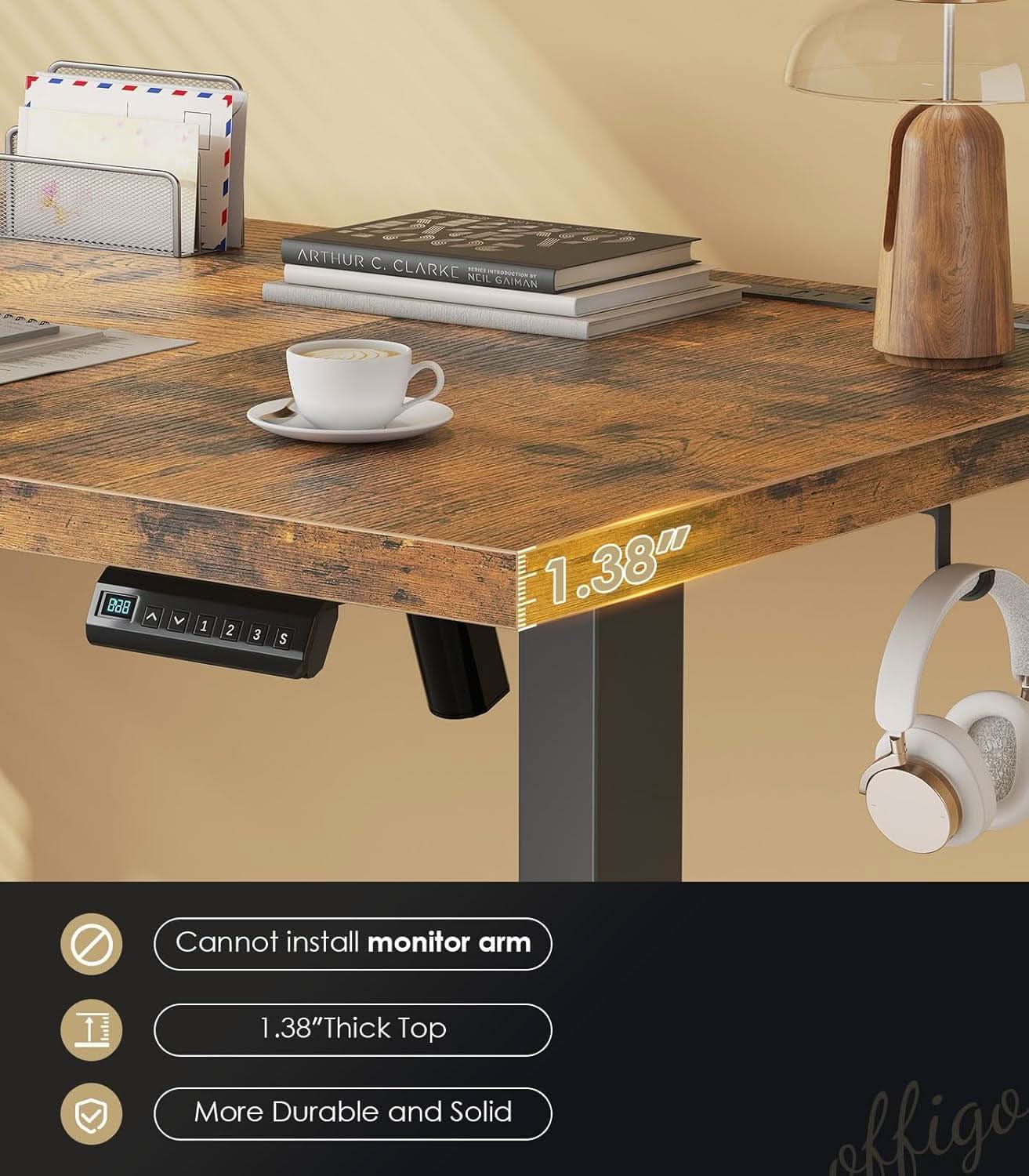 Electric Standing Desk 71 Inch Height Adjustability