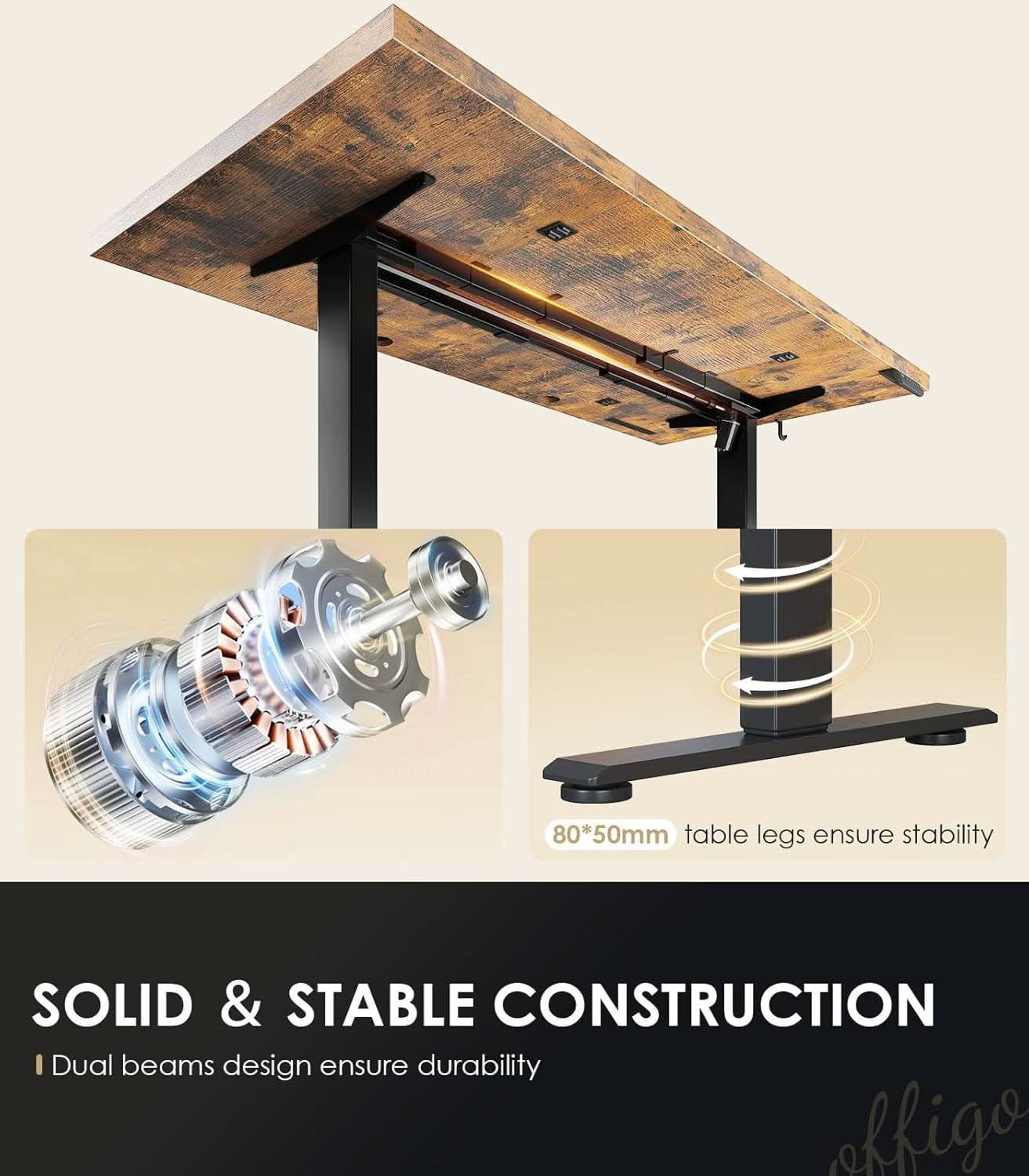Electric Standing Desk 71 Inch Height Adjustability