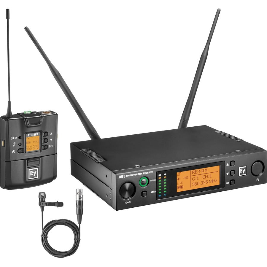 Electro-Voice UHF Wireless Set Featuring CL3 Cardioid Lavalier Microphone RE3-BPCL-5L