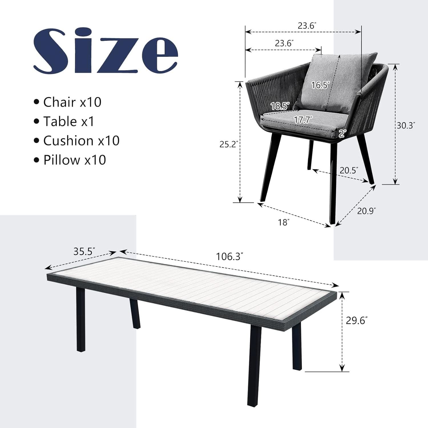 Elegant 11 Piece Patio Dining Set for Outdoor Spaces