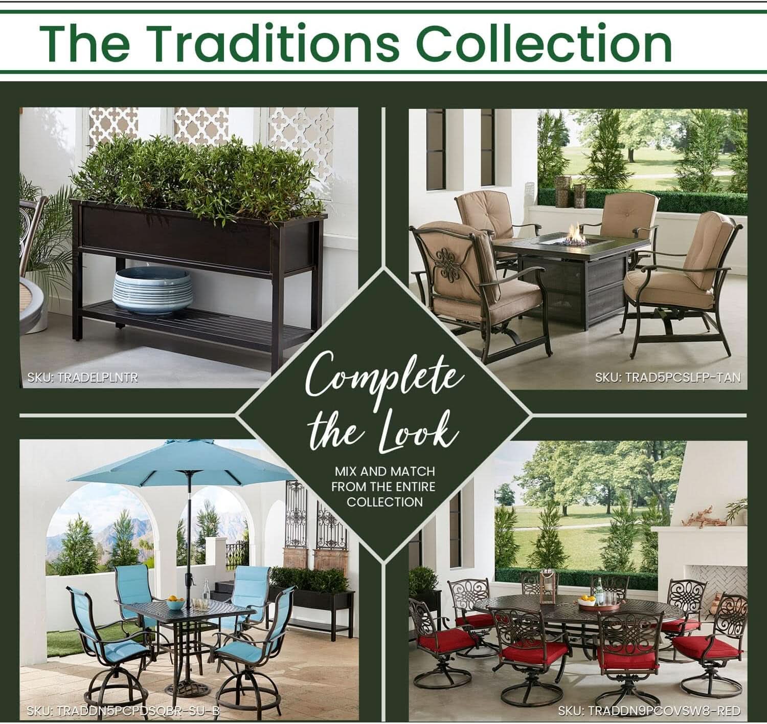 Elegant 50 Inch Outdoor Console Table with Shelves