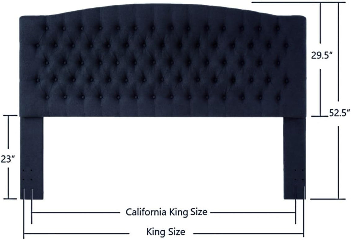 Elegant Boucle Tufted King Headboard for Stylish Bedrooms