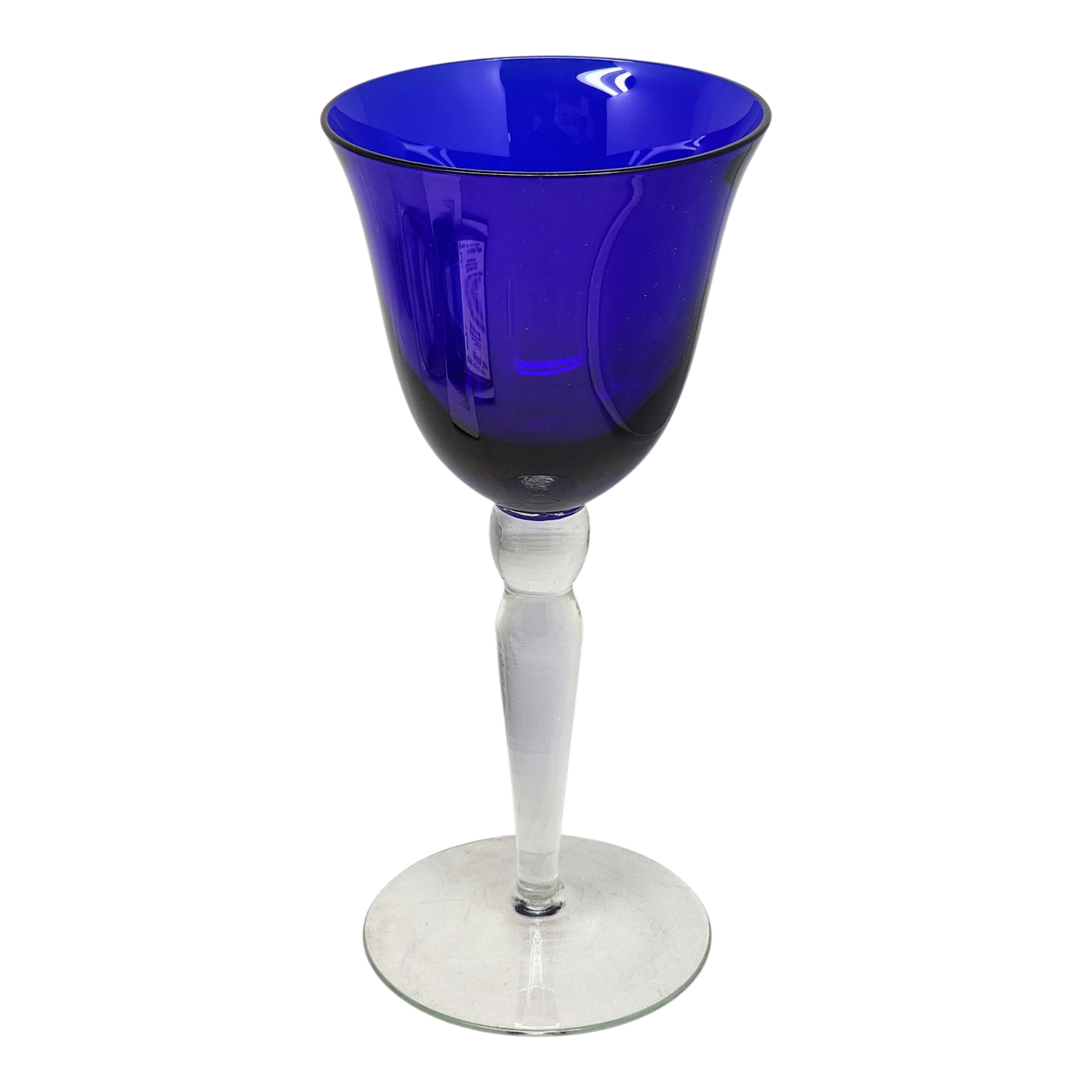 Elegant Cobalt Blue Wine Goblet