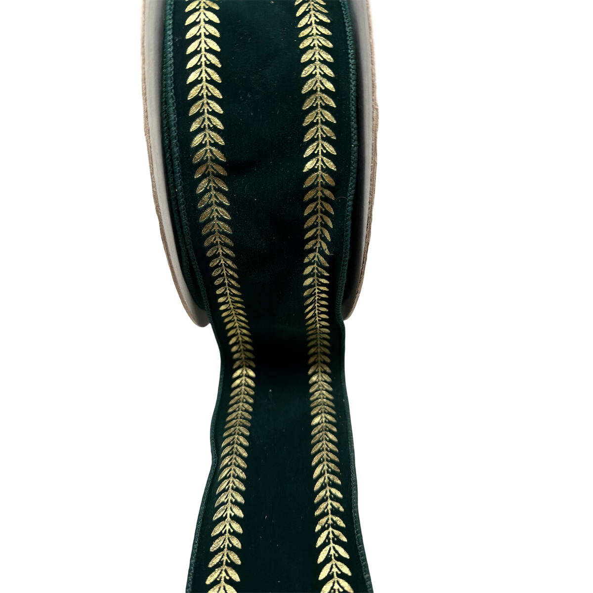 Elegant Forest Green Velour Ribbon