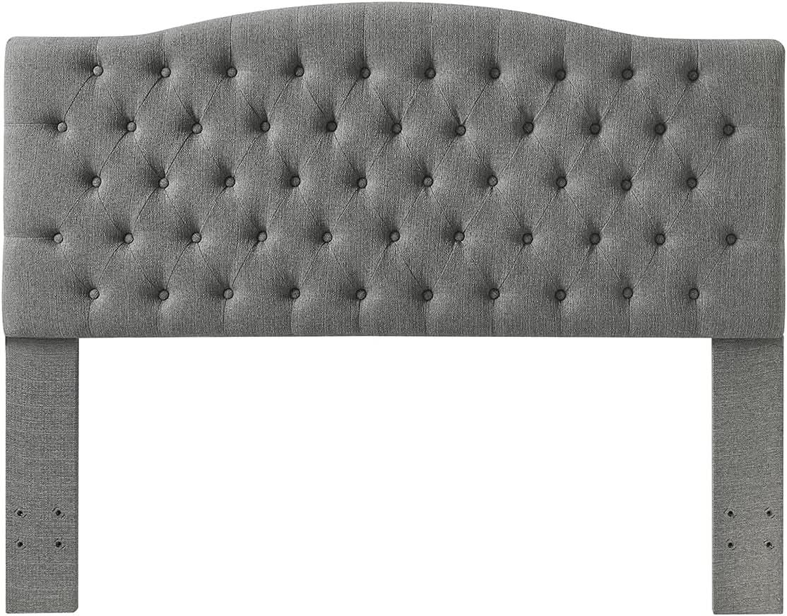 Elegant Linen Tufted Button Queen Headboard for Comfort