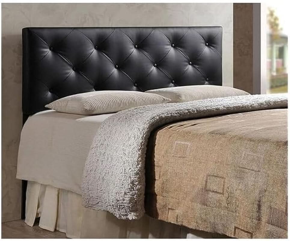 Elegant Modern Faux Leather Upholstered Headboard for Bedrooms