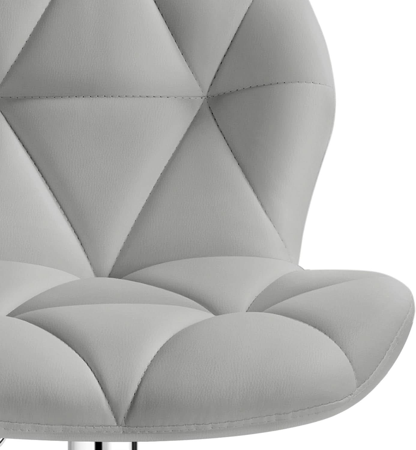 Elegant PU Leather Swivel Bar Stools Set of Four