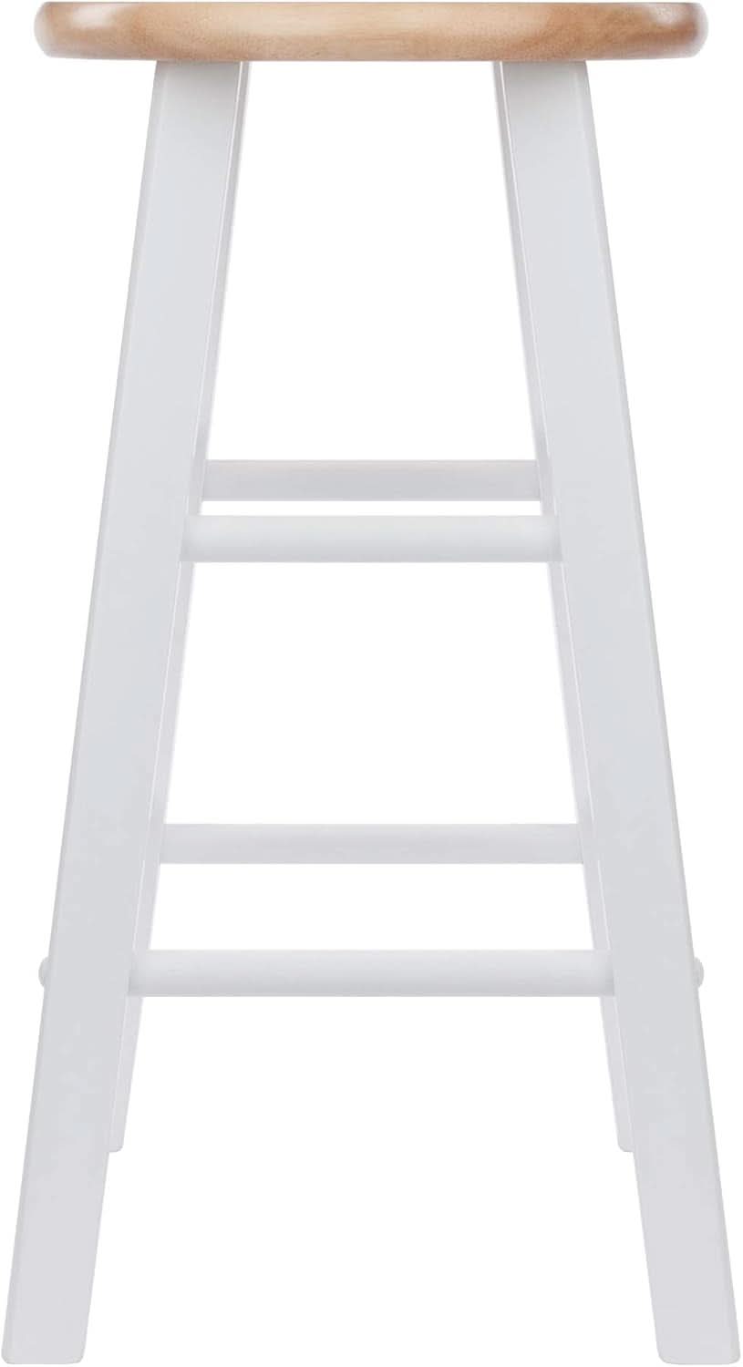 Element Counter Stools 24 Inch Natural White 2 Piece Set