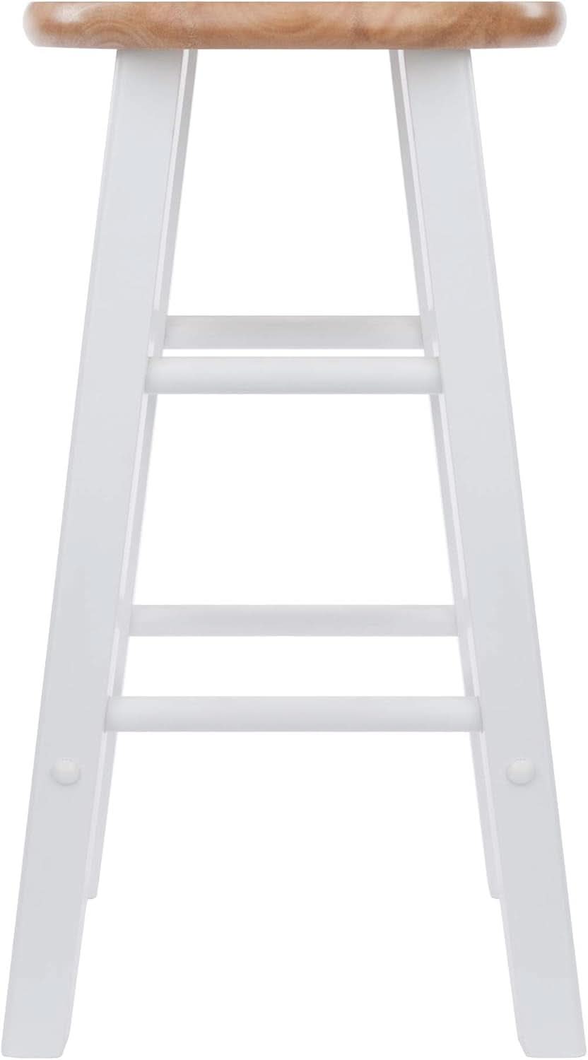 Element Counter Stools 24 Inch Natural White 2 Piece Set