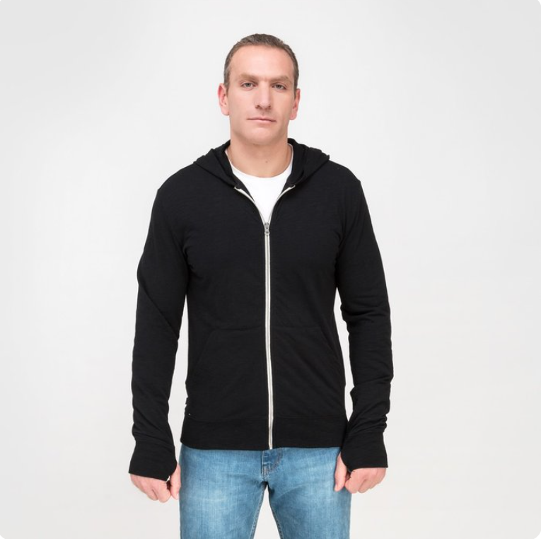 Elevate™ Garner Knit Zip-Up Hoodie – Soft Comfort, Stylish Layering