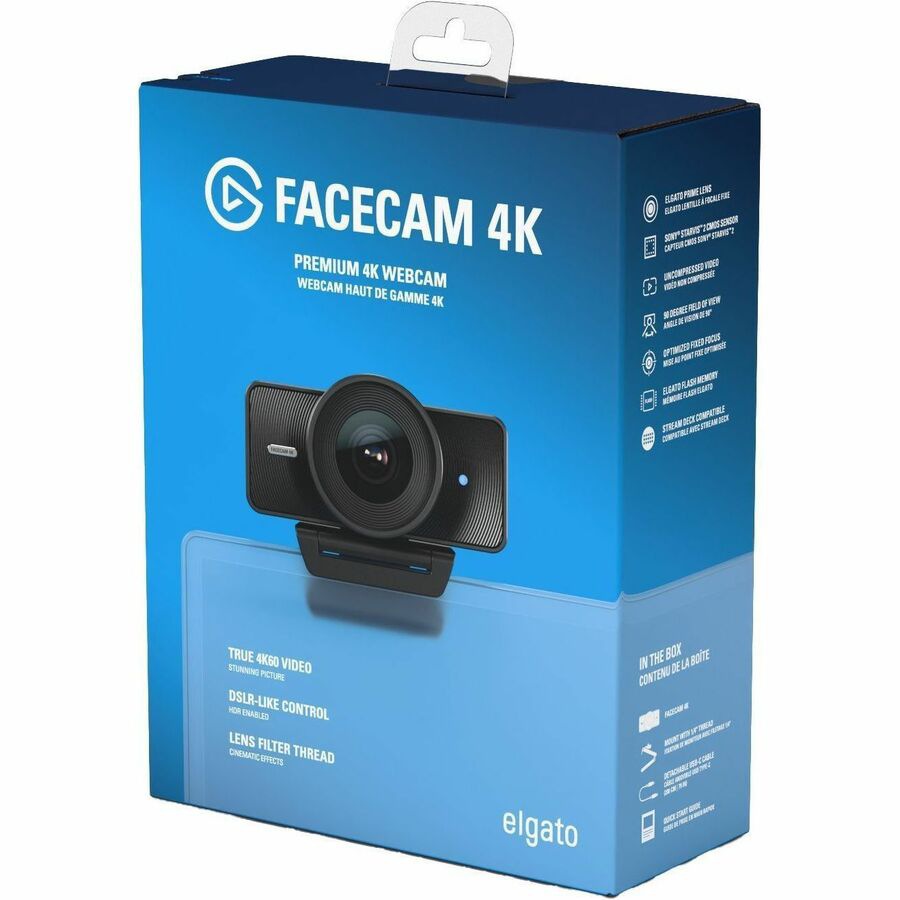 Elgato Facecam 4K Webcam with SONY STARVIS Sensor for Creators