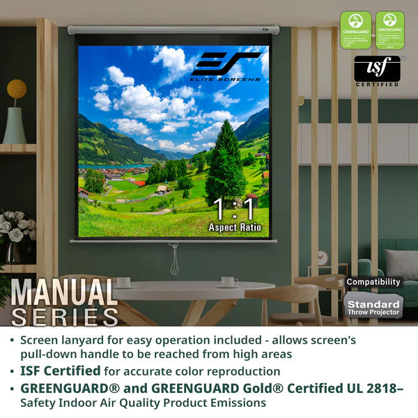 Elite Screens M106UWH Manual Series Projection Screen (52 x 92.4")