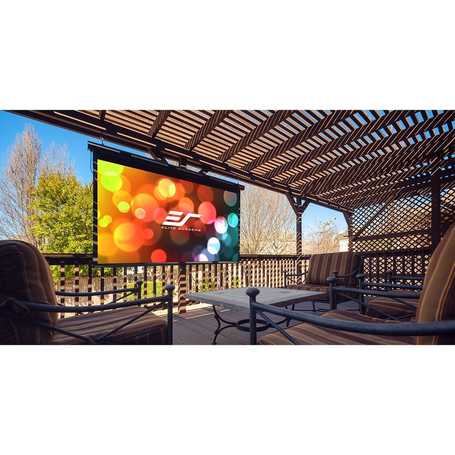 Elite Screens Yard Master Electric OMS150H-ELECTRIC 150 Electric Projection Screen"
