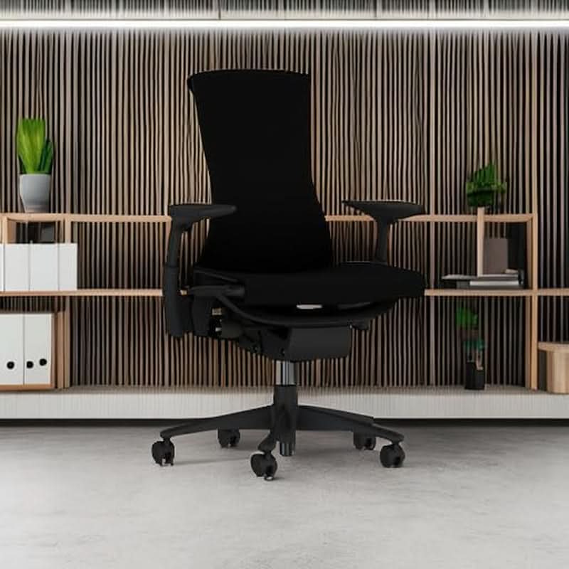 Embody Ergonomic Office Chair With Adjustable Arms Black