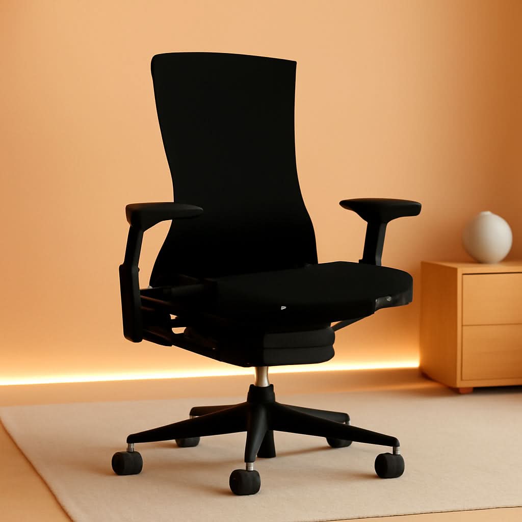 Embody Ergonomic Office Chair With Adjustable Arms Black