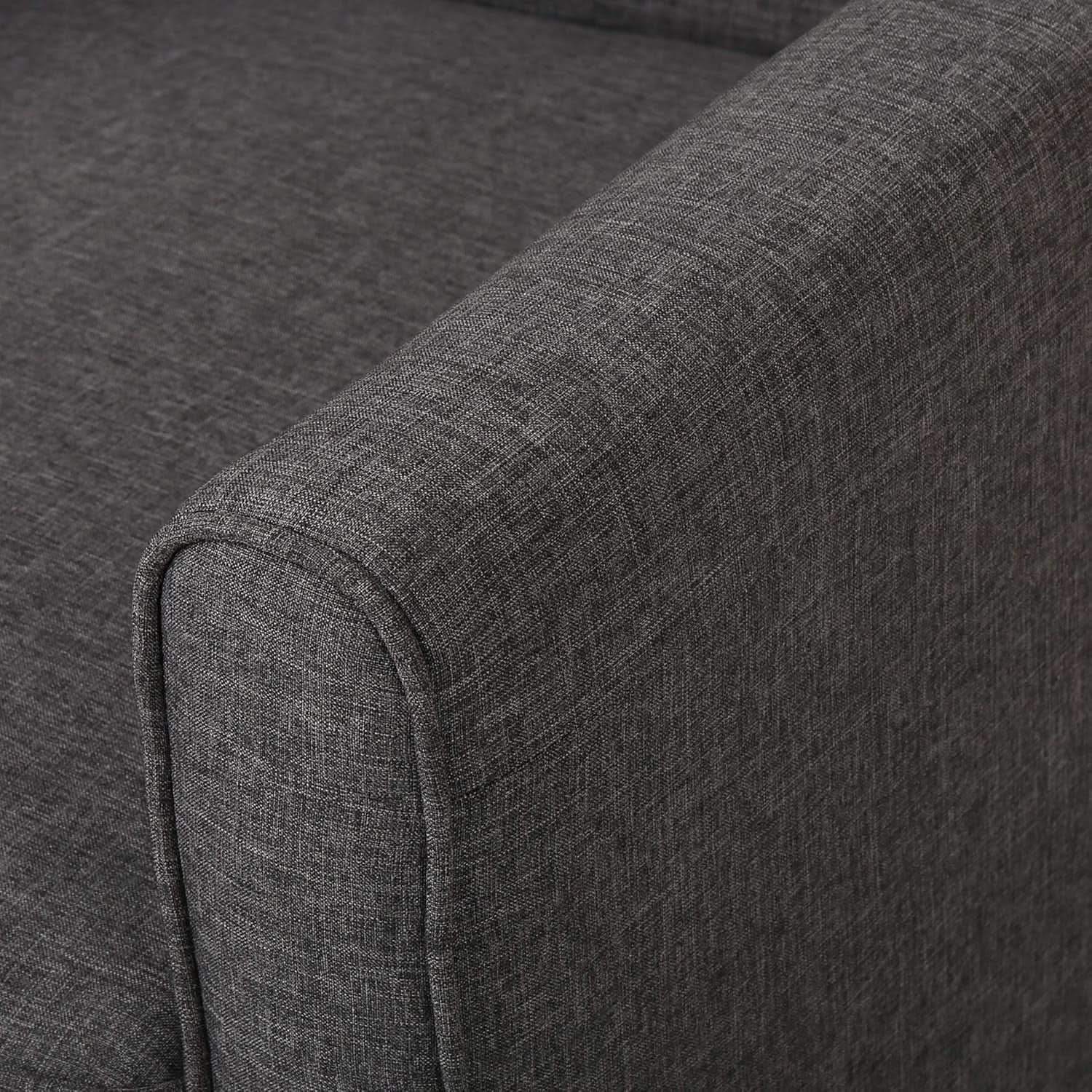 Emmie Fabric Recliner Set Of 2 In Smoke And Dark Brown
