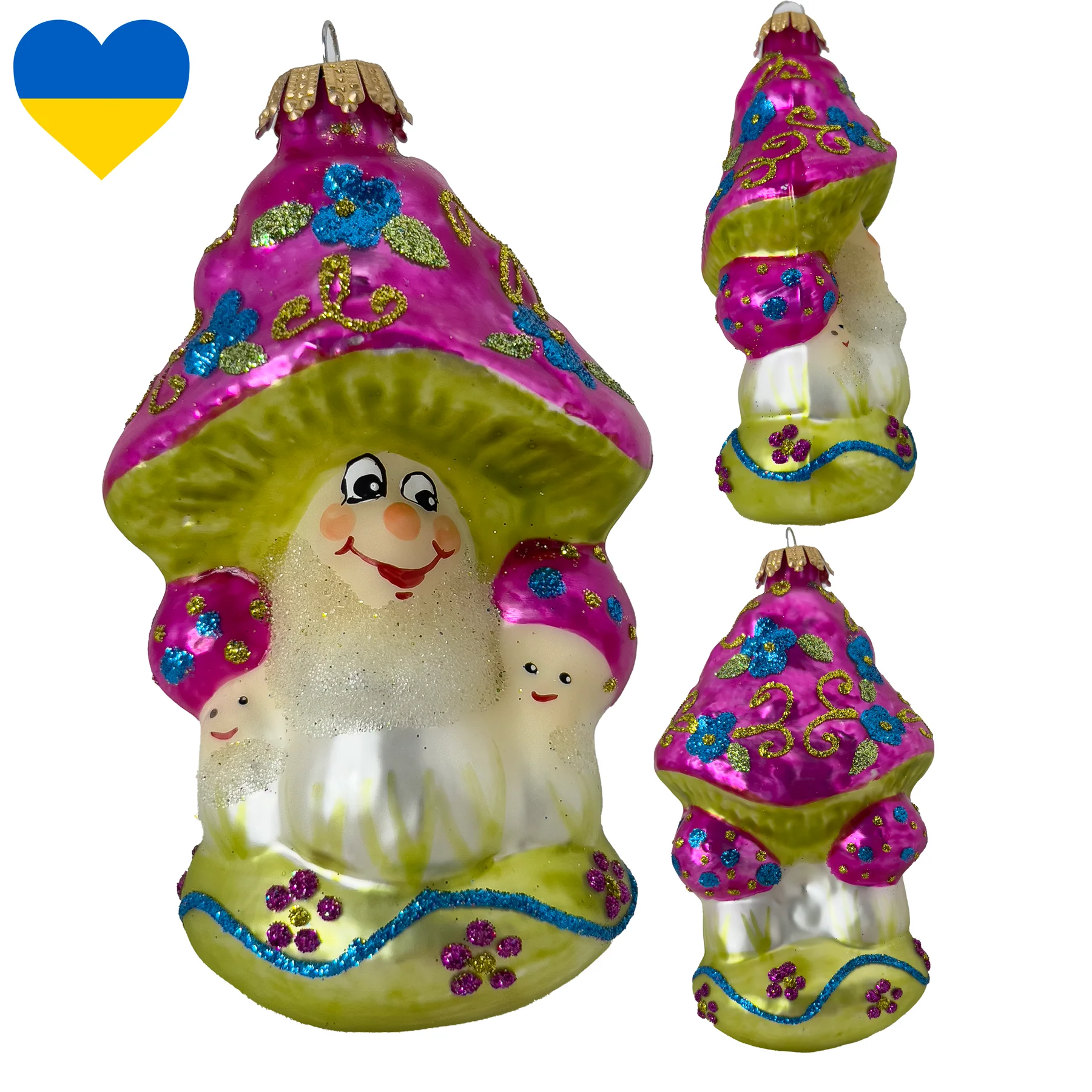 Enchanted Mushroom Pink Figurine