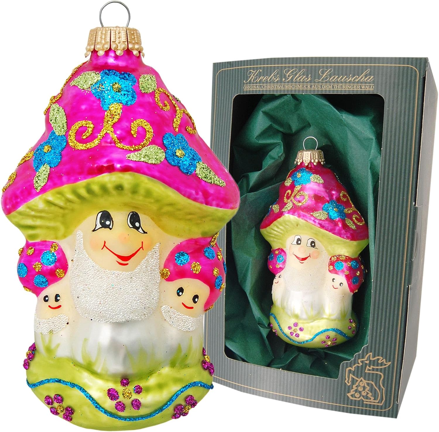 Enchanted Mushroom Pink Figurine