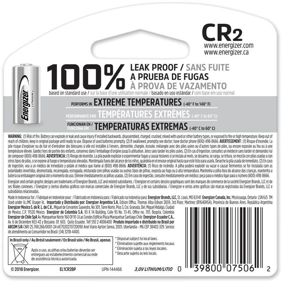Energizer Cr2 Batteries, 1 Pack