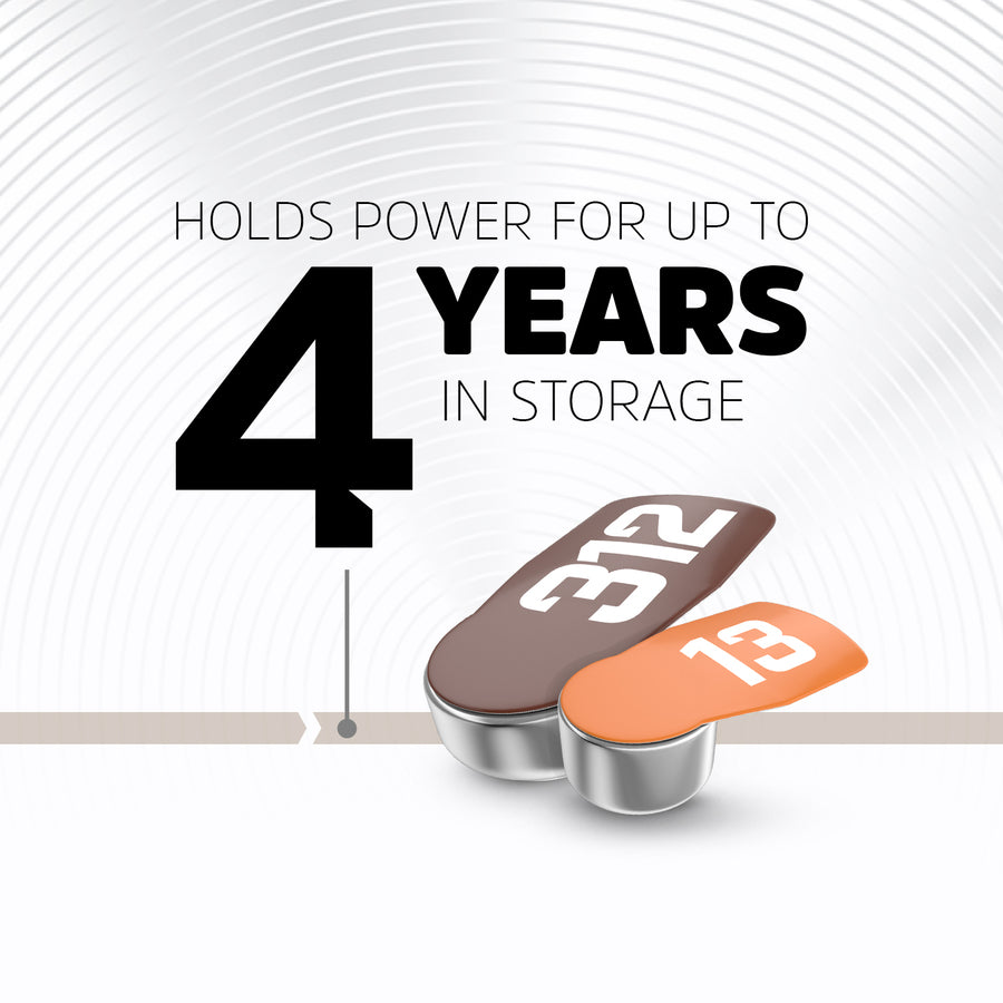 Energizer Ez Turn & Lock Size 13, 8-Pack, Orange