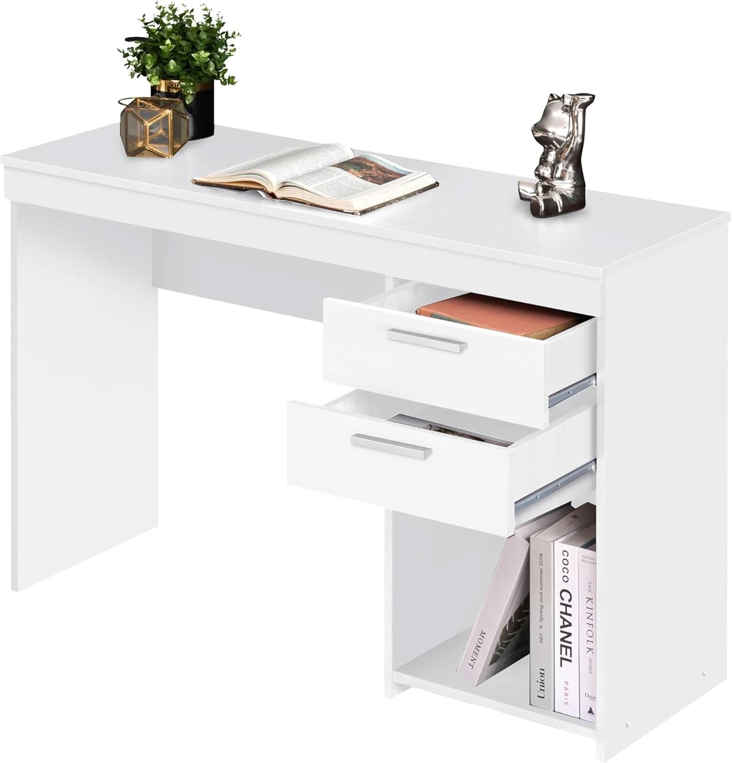 Engineered Wood Writing Desk with Ample Storage Space