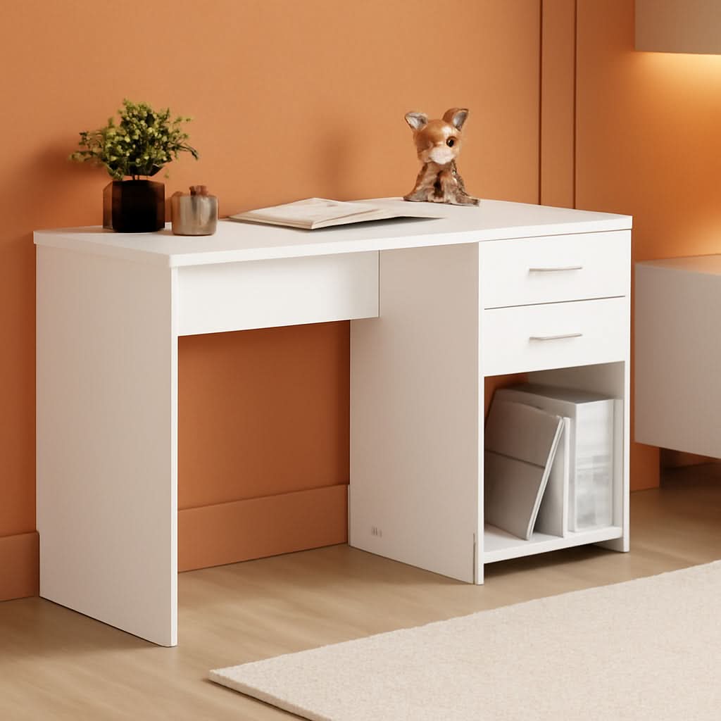 Engineered Wood Writing Desk with Ample Storage Space
