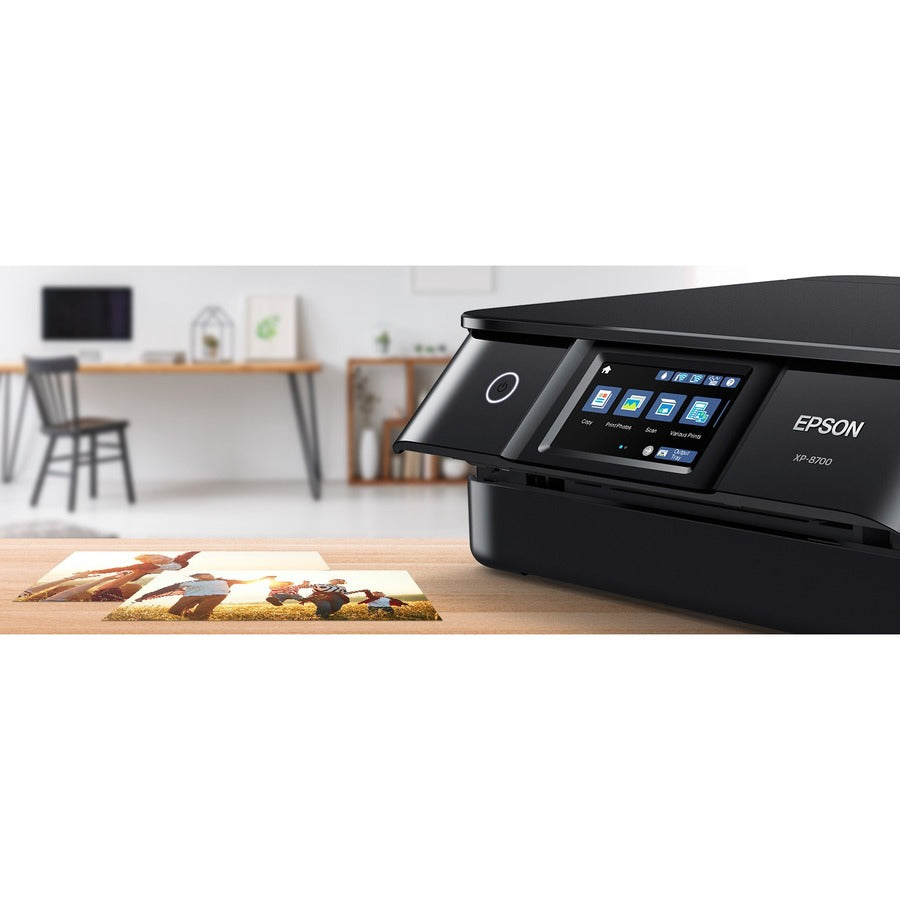 Epson Expression Photo XP-8700 Wireless Inkjet Multifunction Printer - Color - TAA Compliant C11CK46201