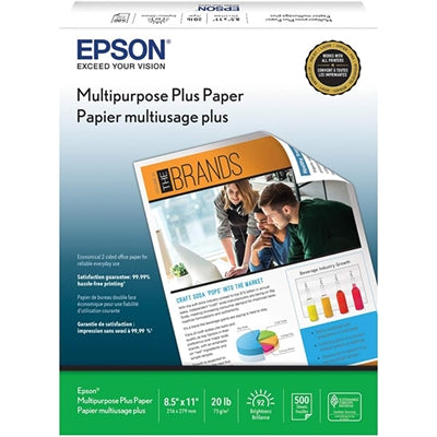 Epson Multipurpose Plus Paper 8.5" x 11" 500 Sheets