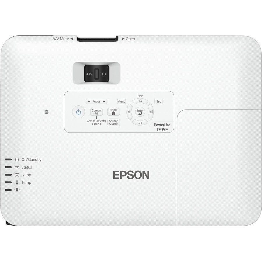 Epson Powerlite 1795F Data Projector Standard Throw Projector 3200 Ansi Lumens 3Lcd 1080P (1920X1080) Black, White