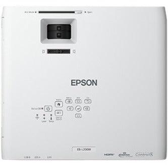 Epson Powerlite L200W Data Projector Standard Throw Projector 4200 Ansi Lumens 3Lcd Wxga (1280X800) White