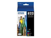 Epson T822 Original Standard Yield Inkjet Ink Cartridge - Combo Pack - CMYK Pack
