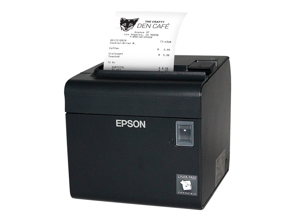 Epson TM-L90II - Receipt printer - thermal line - - 203 x 203 dpi - up to 401.6 inch/min - USB, LAN - cutter - Epson Dark Gray 4J8H7AA#ABA