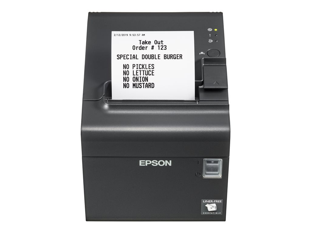 Epson TM-L90II - Receipt printer - thermal line - - 203 x 203 dpi - up to 401.6 inch/min - USB, LAN - cutter - Epson Dark Gray 4J8H7AA#ABA